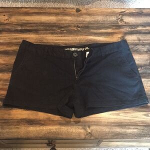 Mossimo Black Cotton Shorts size 15 Juniors